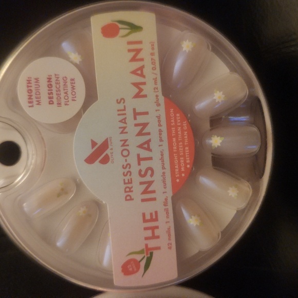 Olive & June - The Instant Mani - 2 pack - Daisy Print / Irides. Float Flower - Picture 3 of 6